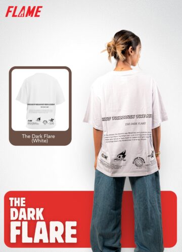 Dark Flare White Tee